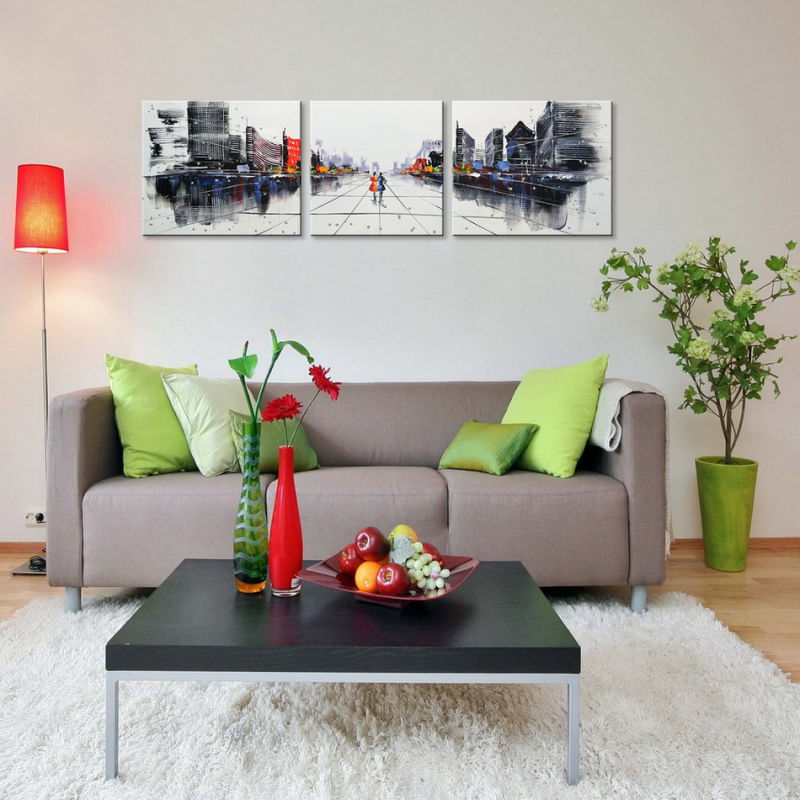 Hand-Painted Modern Wall Art Abstract Oil Painting on Canvas