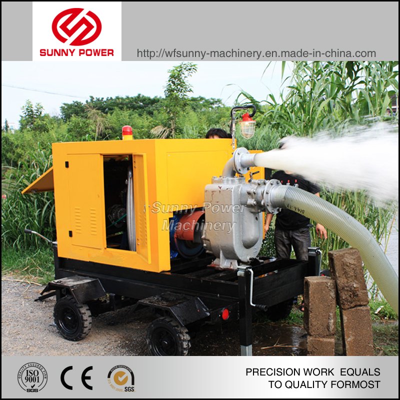 Diesel Engine Driven Water Pumps for Irrigation with Trailer