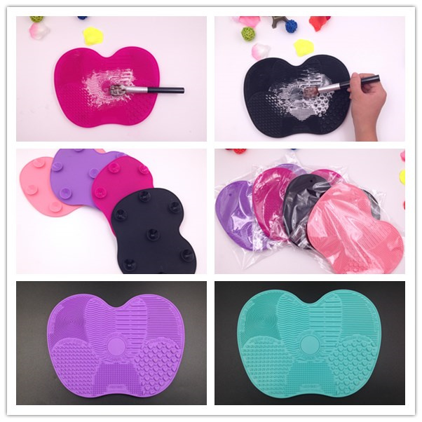 Various Pattern Silicone Cosmetic Cleaning Brush Cleaning Mat