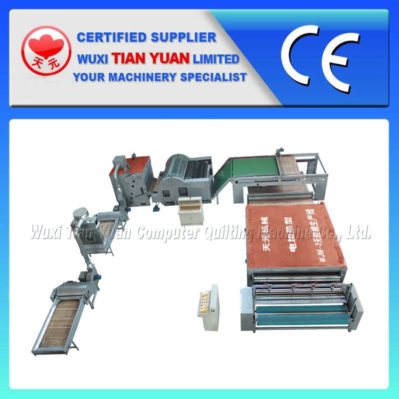 Polyester Fiber Glue Free Wadding Production Line