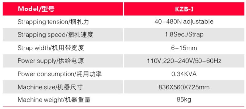 Kzbii Semi Automatic Box Strapping Machine (CE ISO)