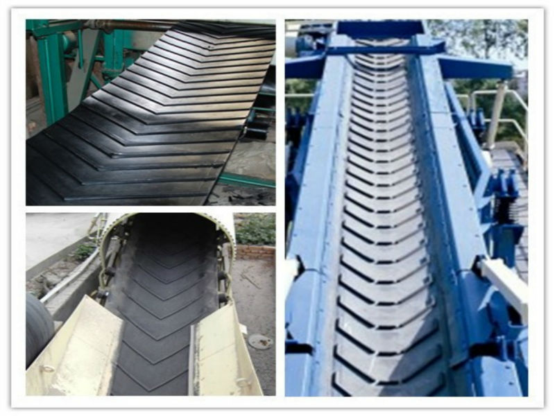 C6 V Chevron Rubber Cleated Conveyor Belt