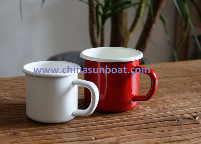 Sunboat Enamel Children Cup Enamel Water Milk Cup Tableware Kitchenware/ Kitchen Appliance