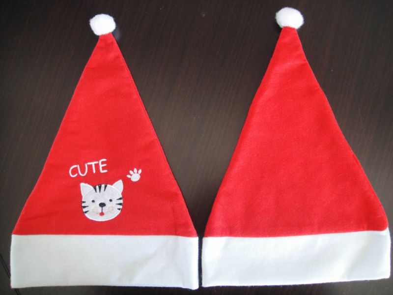 High Quality Fleece Christmas Santa Claus Hat