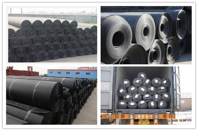 Irrigation Canals/ Catch Basins /Ditch Lining HDPE Geomembrane Film with Good Tension