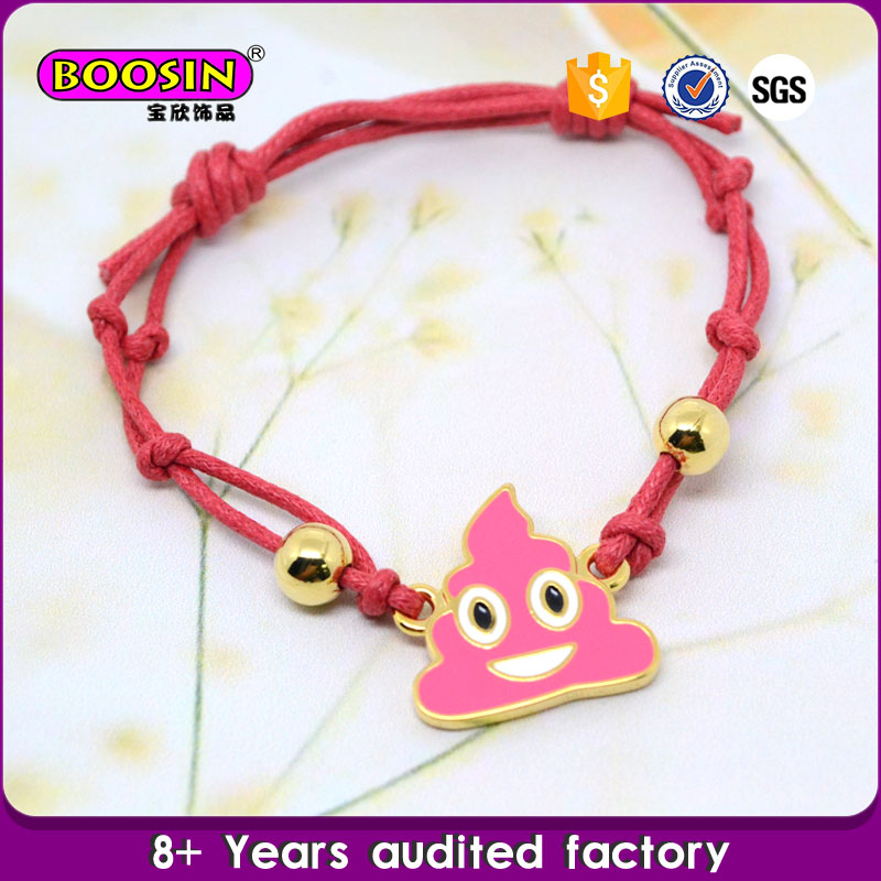 2016 Promotional Fashion Jewellery Bead Bracelet with Emoji Faces