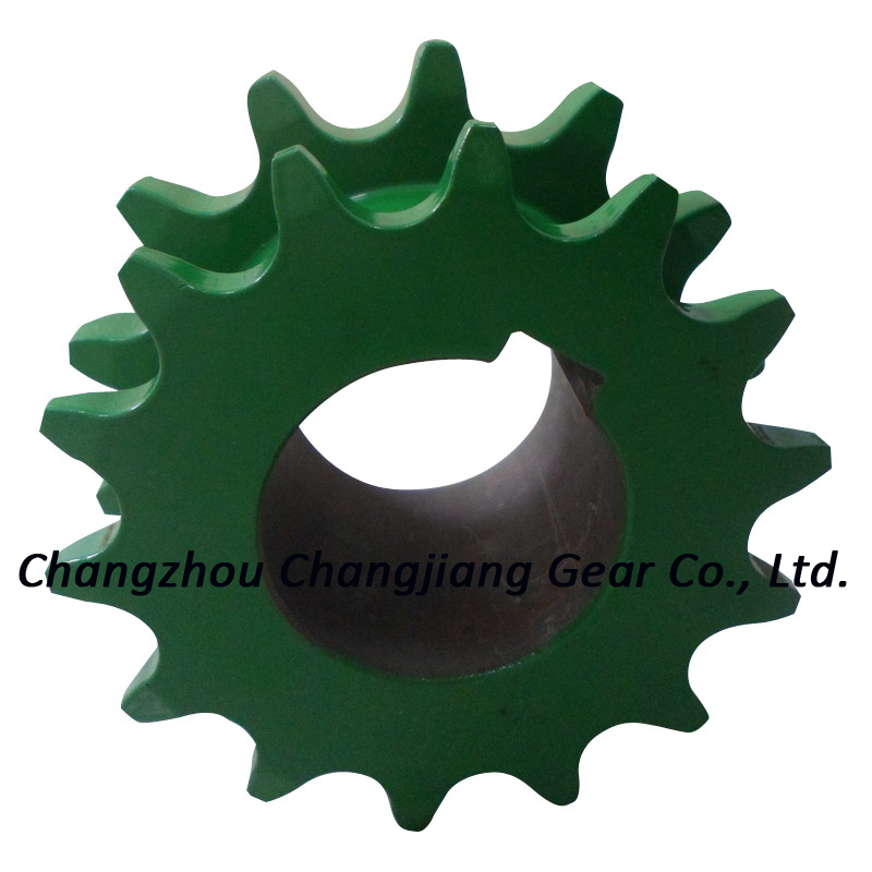 Agricultural Motorcycle Chain Double Sprocket Wheel with Keyway