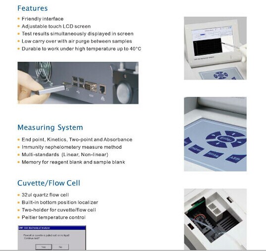 High Quality Clinical Semi Automatic Biochemistry Analyzer (FL-D500)