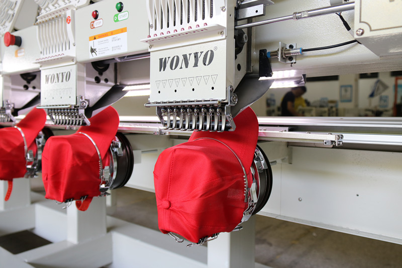 Wonyo 8 Head Computer Embroidery Machine for T-Shirt Hat Finished Garments Embroidery Wy-908c