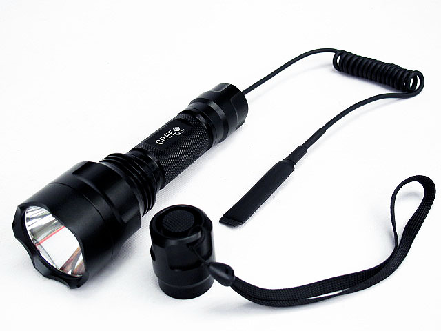 Ultra C8 T6 CREE LED 1300 Lm Flashlight W/Pressure Switch