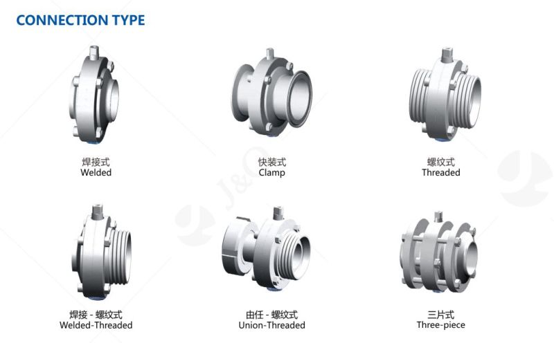 Stainless Steel Sanitary Weld Male Butterfly Valve with Ss Handle