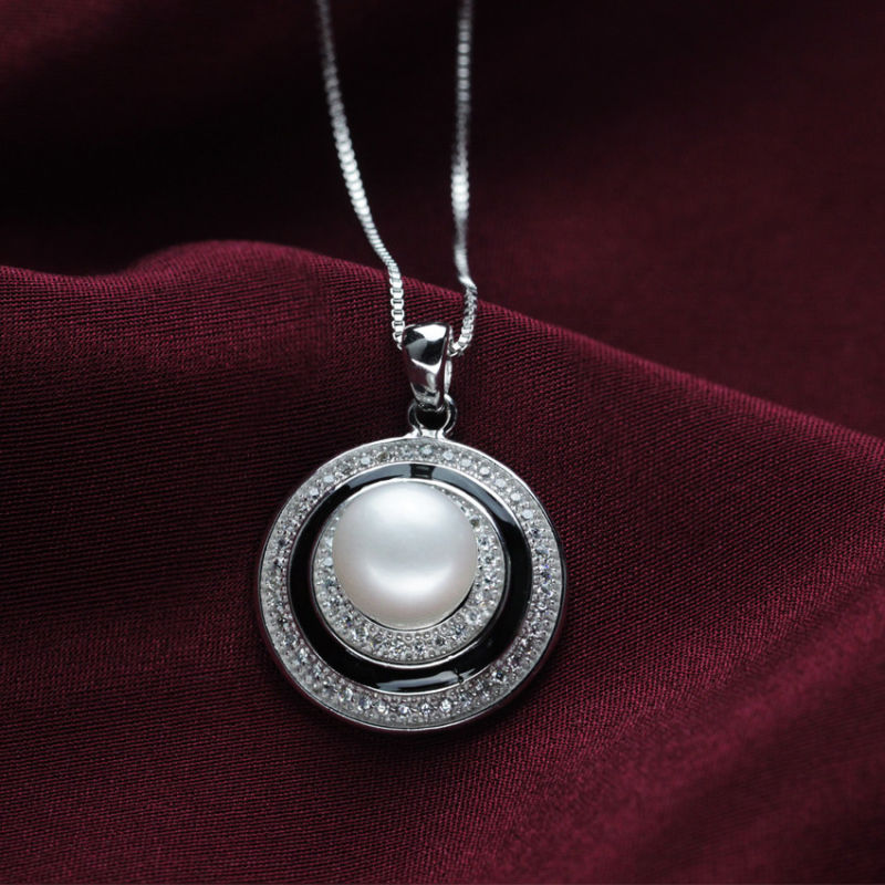 Cheap and Simple Design Pearl Pendant 9-10mm AAA Freshwater Pearl Pendants Wholesale