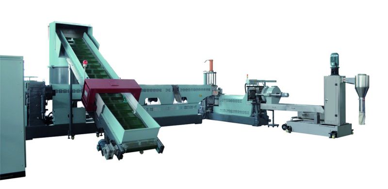 Two Stage Single Screw Extruder and Plastic Pleletizing Machine for Granulating