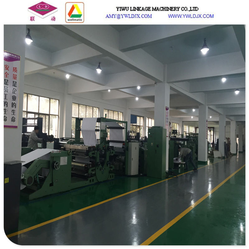 Ld-Gnb760two Lines Tape Glued Notebook Making Machine 2 Sets of Gluing Lines