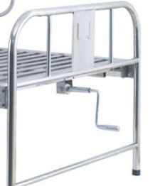 Stainless Steel One Function Hospital Bed