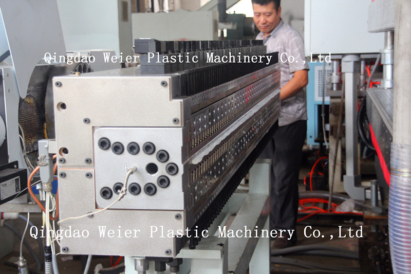 Width 1200mm PP Plastic Hollow Board Extrusion Line