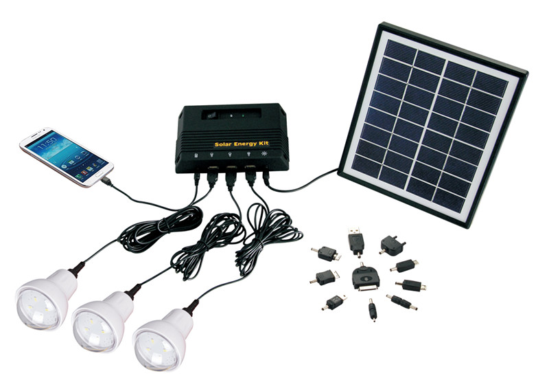 2016 New Portable Home Solar Kit with Power Capacity Indicator