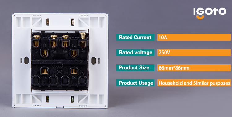 PC Material Electric Wall Switch Socket 220V