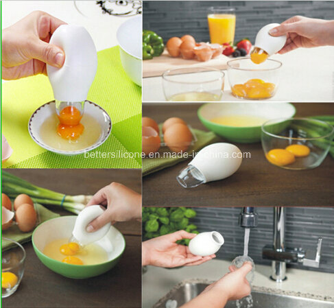 Food Grade Kitchen Tool Silicone Egg Yolk Separator