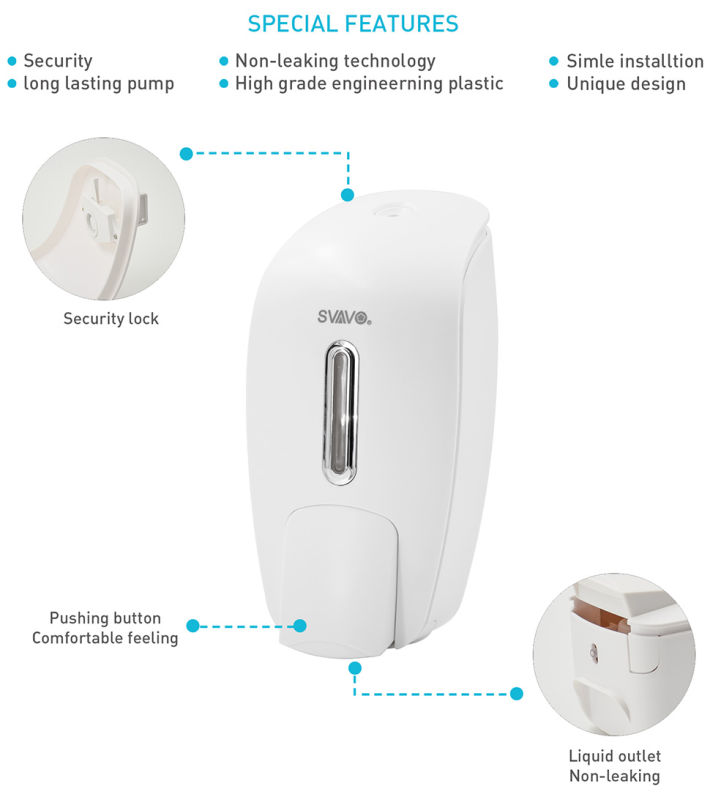 Gel Antibacterial Soap Dispenser with 800ml Pl-151051