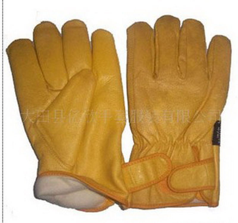 Winter Glove-Driver Glove-Winter Leather Glove-Cow Leather Work Glove-Mechanic Glove-Safety Glove