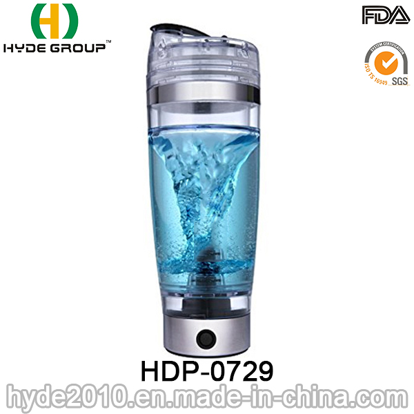 2016 600ml Plastic Vortex Shaker Bottle, Plastic Electric Protein Bottle (HDP-0729)