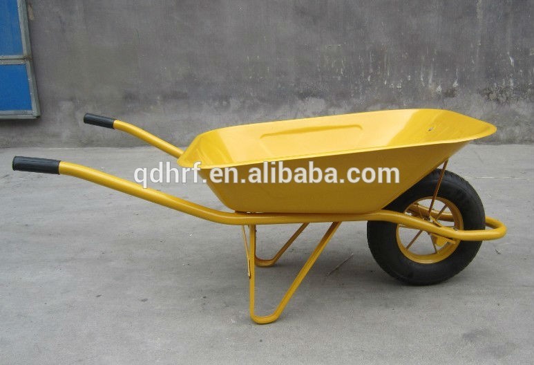 Heavy Load Yellow Mobile Garden Barrow Cart Wb6400