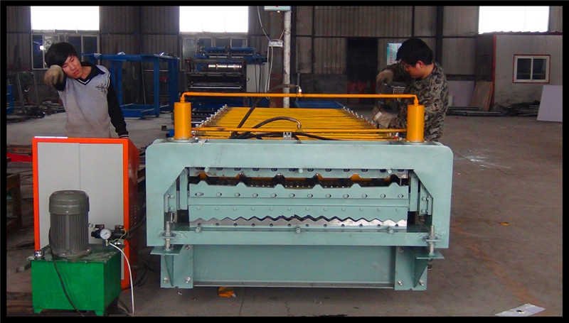 Hydraulic Color Steel Tile Double Layer Roll Forming Machine