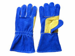 Cow Split Leather Welding Reinforced Palm Work Glove-6512