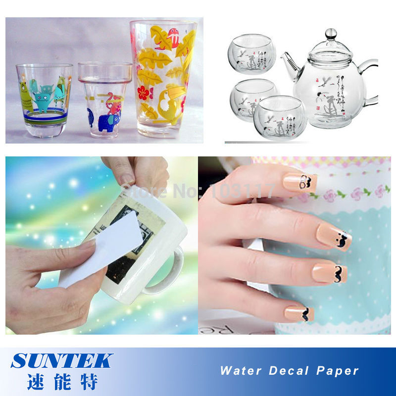 Water Transfer Paper for Ceramic Glass Plastic Candle Mug Cup