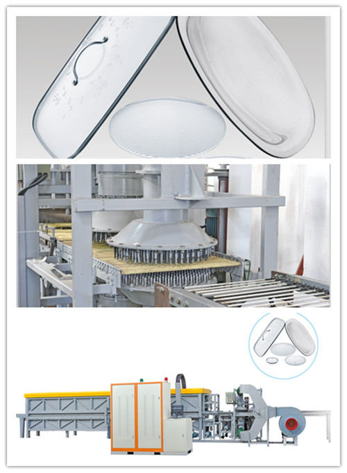 Ce Certificate Electric Glass Pot Lid Tempering Machinery