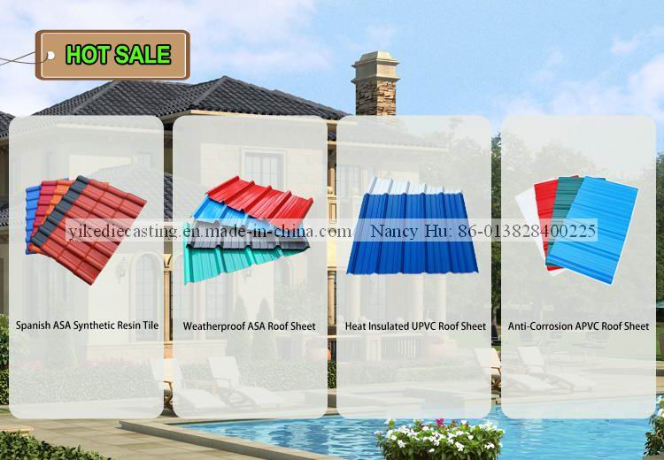 PVC 3-Layer Double Roman Plastic Tiles for Roof