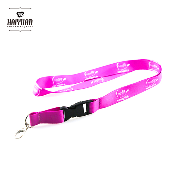 Custom Cheap Polyester Lanyard with Silk-Screen Printing