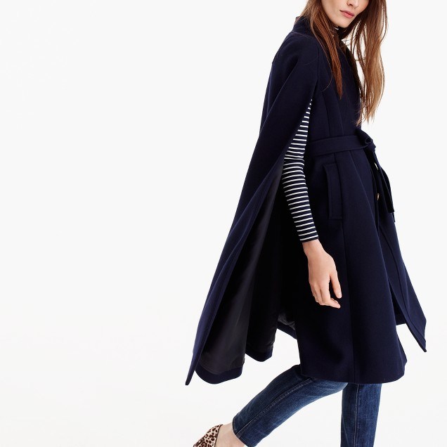 Collection Italian Wool Cape Coat