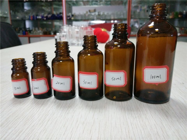 5ml 10ml 20ml 50ml 100ml Glass Amber Essential Oil Empty Bottle (klc-5)