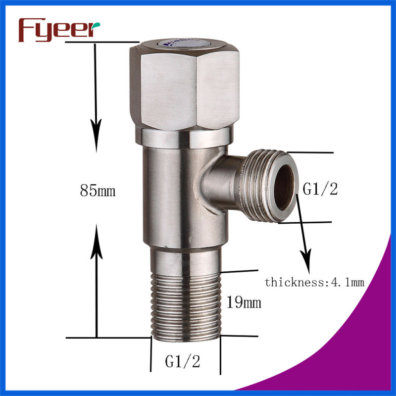 Fyeer Manufacture High Quality Brush Stainless Steel Angle Vlave