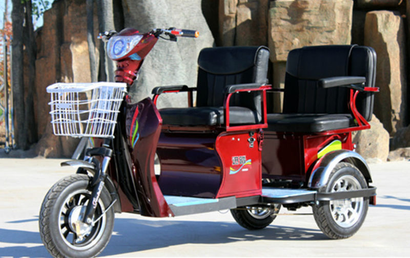 Adult Electric Tricycle with Passenger/Pedicab