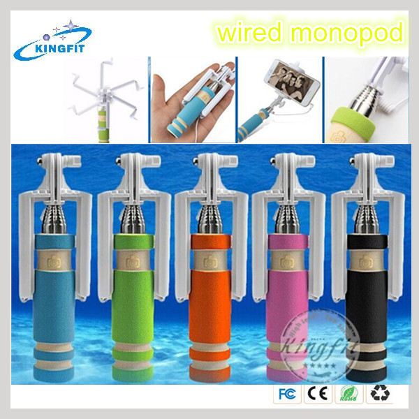 Wired Mobile Phone Stand Bluetooth Camera Monopod