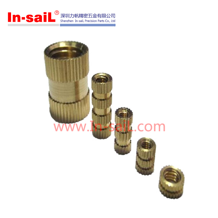 Straight Knurl and Groove Insert Nut