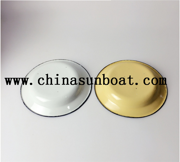 Enamel Daily Use Pure Color Plate