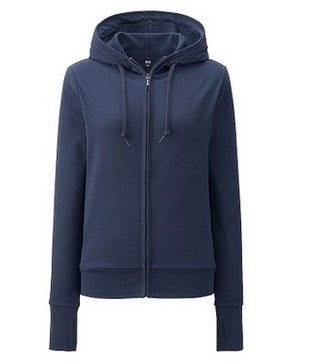 2016 Fashion Zip up Lady Fleece Sport Hoody