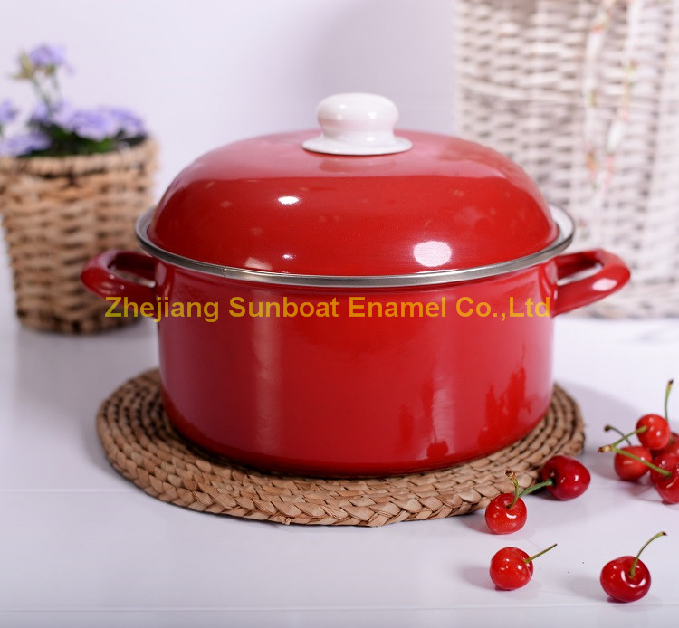 Cast Iron Enamel Casserole Griddle Gratin/Steel Cooking Pot/Cookware Metal Casserole