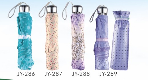 Manual Open DOT Printing Fold Umbrella (JY-23)