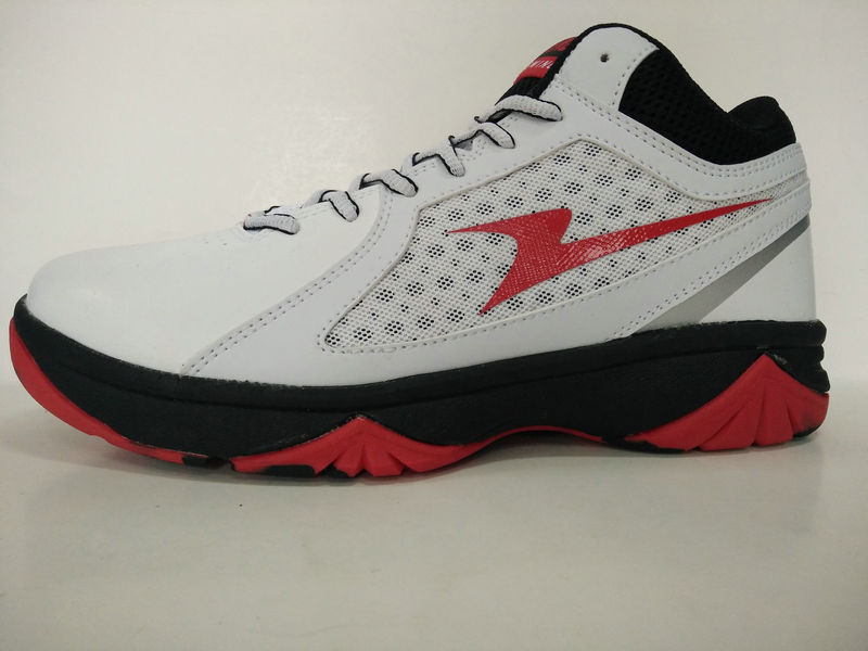 Good Quality White PU Basketball Shoes for Men