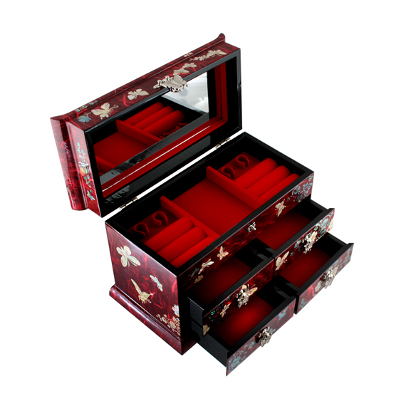 Leather Jewelry Box / Paper 3D Music Box / 3D Music Jewelry Case (MX-313)