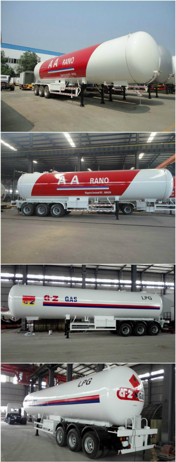 60000liters Gas Delivery Truck 20ton LPG Road Tank for Sale