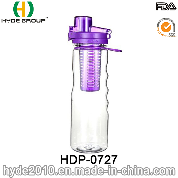 Hot Selling Eco-Friendly Plastic Juice Infuser Water Bottle, BPA Free Tritan Fruit Infuser Water Bottle (HDP-0727)