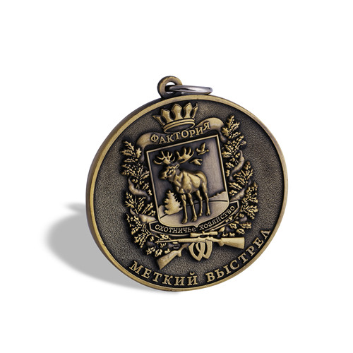 Silver Gold Plated Badge, Custom Competition Medal (GZHY-KA-007)