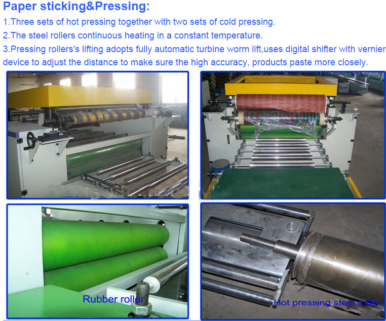 Wood Working Double Sides Automatic Laminator or PU Foam and CPP Film