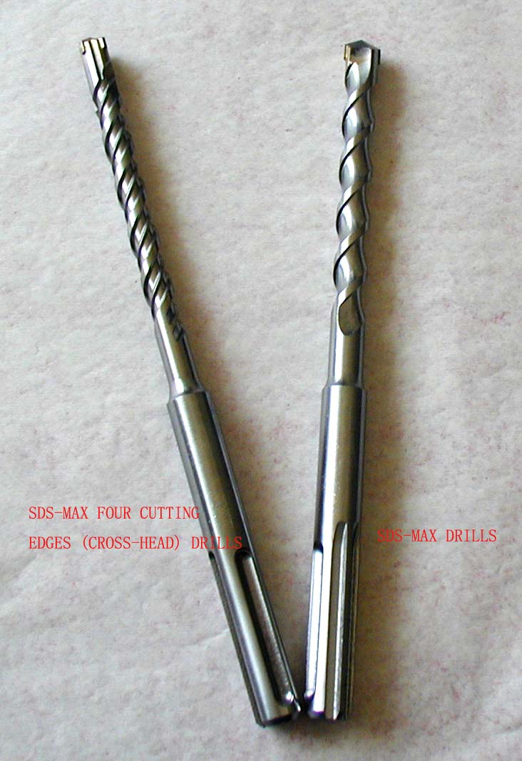 SDS Max Drill Bit with Flat Head and Double Flute